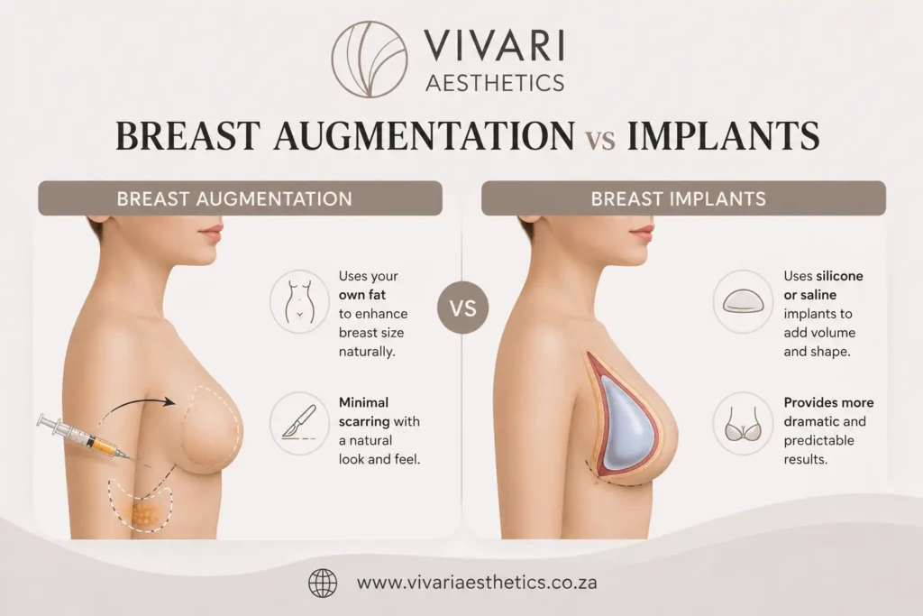 Breast augmentation vs implants